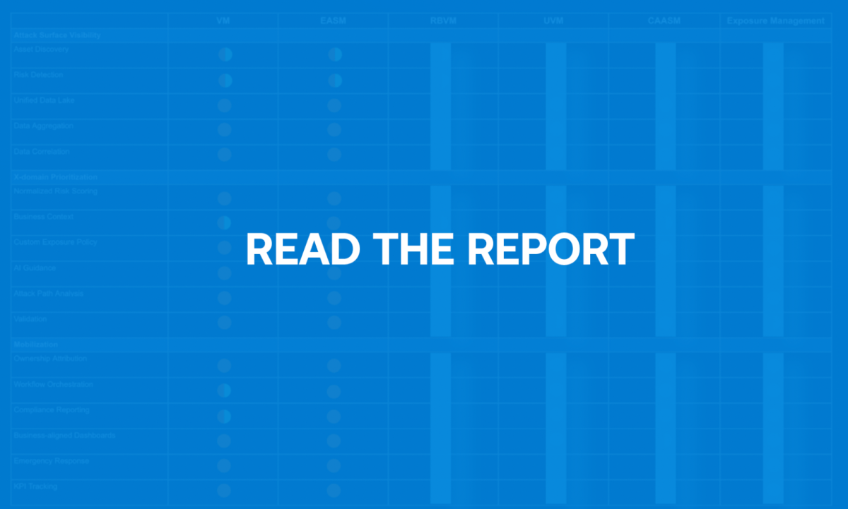 Exposure Management Platform Feature Comparison Matrix