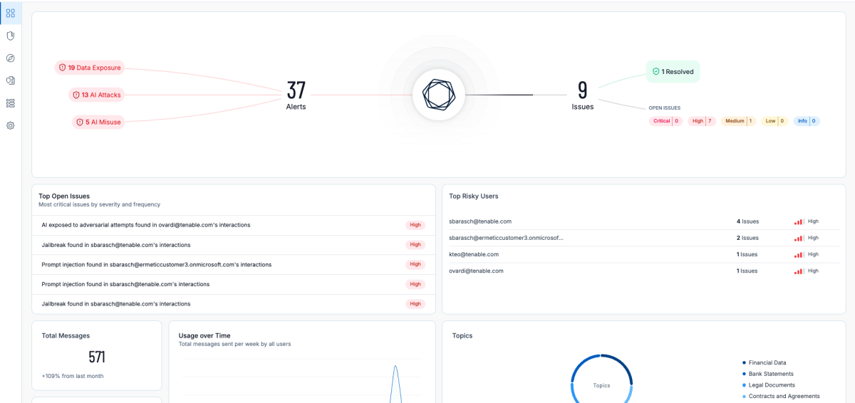 Mitigate AI security risks with Tenable One AI Exposure