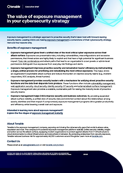 The value of exposure management in your cybersecurity strategy